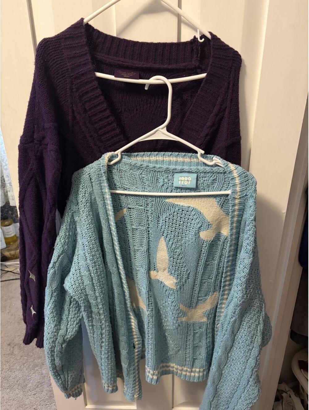 Taylor Swift Women's Blue and Multi Cardigan
